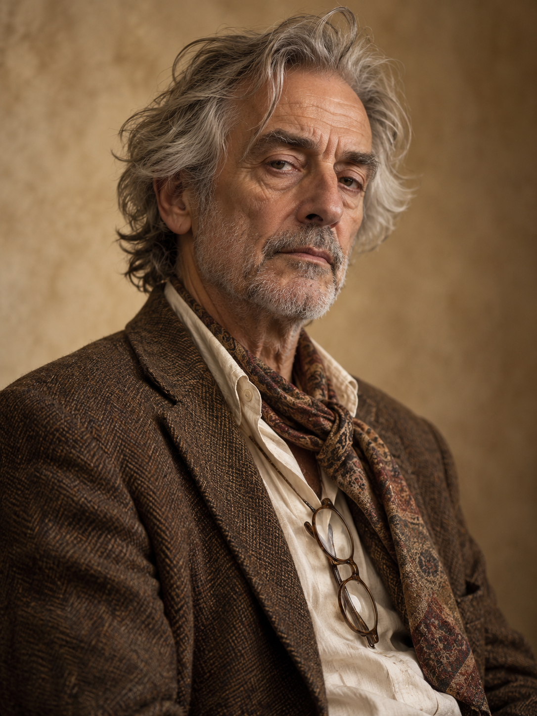 The fictional Professor Théodore Crema II, the gallery’s curator.